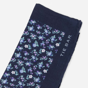 Ditzy Daisies Navy Pocket Squares alternated image 1