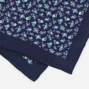 Ditzy Daisies Navy Pocket Squares alternated image 2