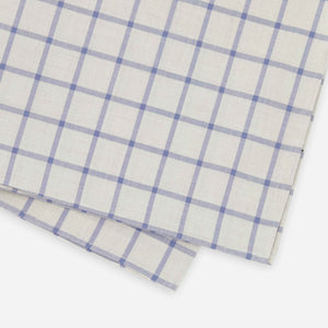 Windowpane Light Grey Pocket Square alternated image 2