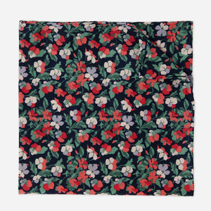 Sarah Floral Coral Pocket Square featured image