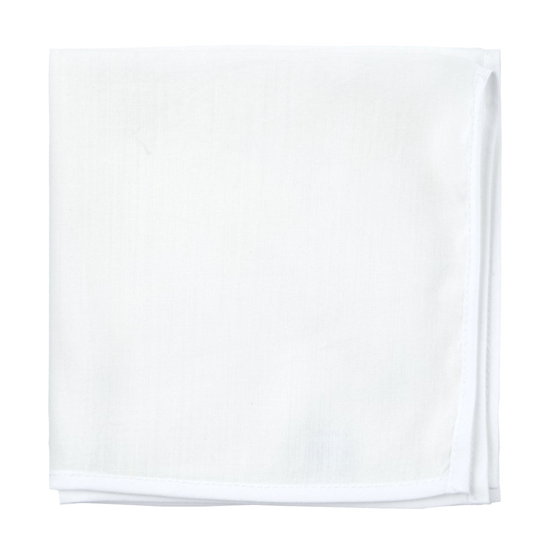 White Linen With Border Contrasting White Pocket Square | Linen Pocket ...