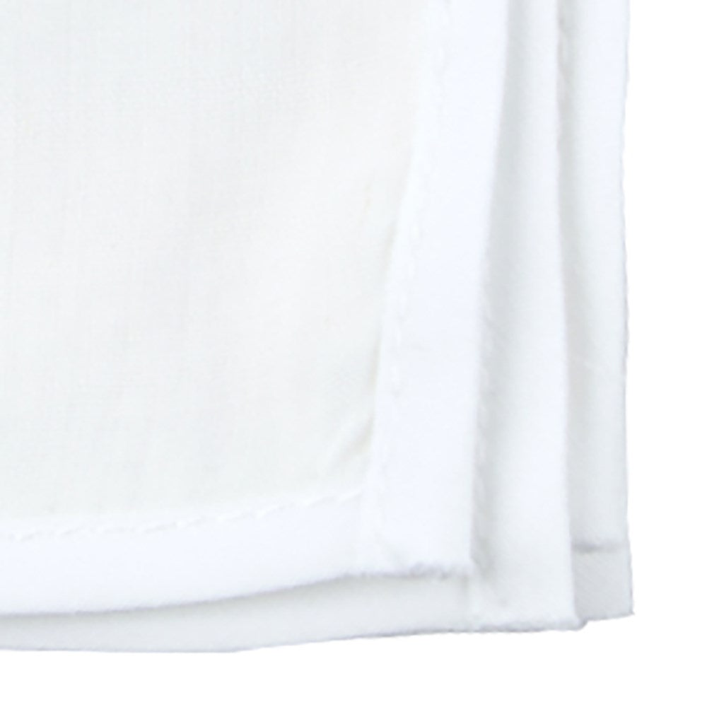 White Linen With Border Contrasting White Pocket Square | Linen Pocket ...