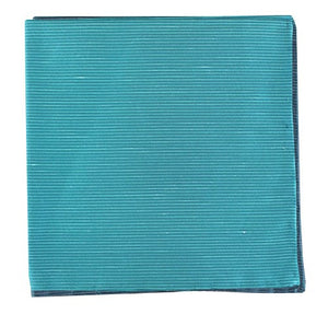 Fountain Solid Ocean Blue Pocket Square featured image