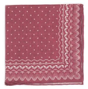 Outpost Paisley Marsala Pocket Square