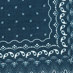 Outpost Paisley Navy Pocket Square alternated image 1