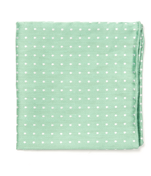 Dotted Dots Mint Pocket Square