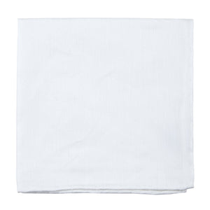 Textured Linen Solid White Pocket Square featured image