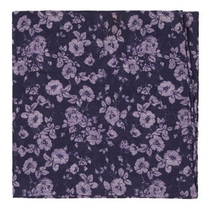 Linen Buds Eggplant Pocket Square featured image