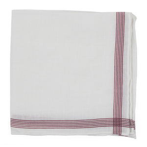 Old Town Border Burgundy Pocket Square featured image