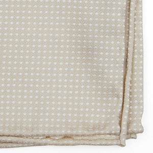 Dotted Spin Light Champagne Pocket Square alternated image 1