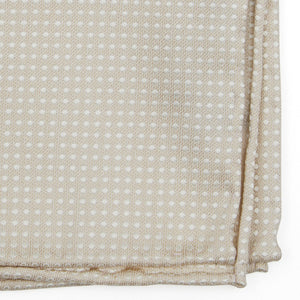 Dotted Spin Light Champagne Pocket Square