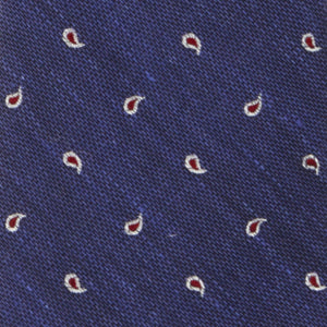 Budding Paisley Navy Pocket Square alternated image 1