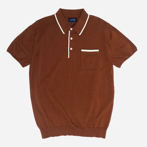 Tipped Cotton Sweater Brown Polo featured image
