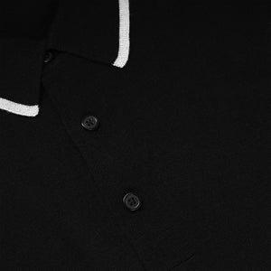 Perfect Tipped Merino Wool Classic Black Polo alternated image 1