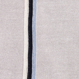 Full Placket Border Stripe Grey Polo alternated image 2