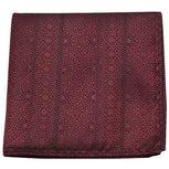 Interlaced Burgundy Pocket Square