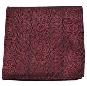 Interlaced Burgundy Pocket Square featured image