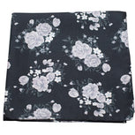 Hinterland Floral Black Pocket Square