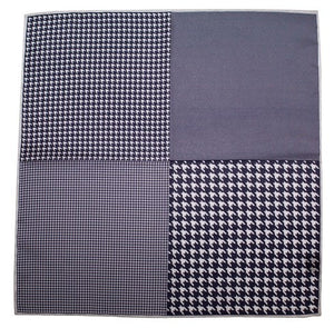 Houndstooth Panel Deep Purple Pocket Square