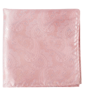 Twill Paisley Blush Pink Pocket Square featured image