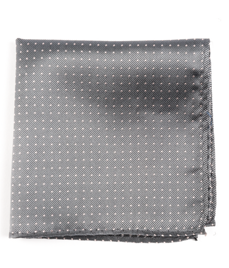 Mini Dots Grey Pocket Square | Silk Pocket Squares | Tie Bar