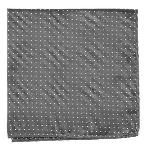 Mini Dots Charcoal Grey Pocket Square