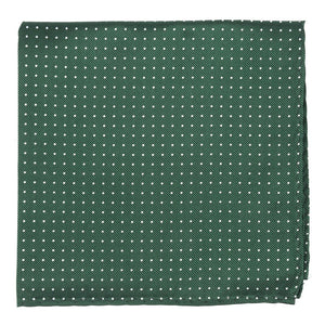 Mini Dots Hunter Green Pocket Square