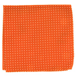 Mini Dots Orange Pocket Square