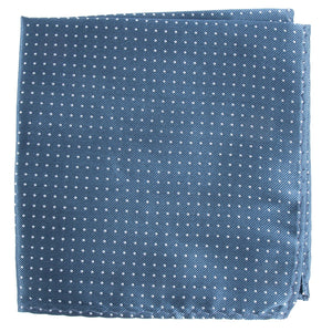 Mini Dots Whale Blue Pocket Square featured image