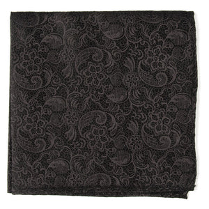 Ceremony Paisley Black Pocket Square featured image