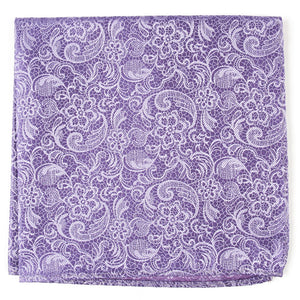Ceremony Paisley Lilac Pocket Square featured image