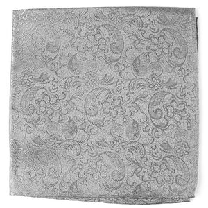 Ceremony Paisley Silver Pocket Square featured image