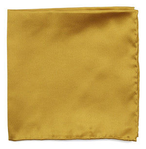 Solid Twill Gold Pocket Square