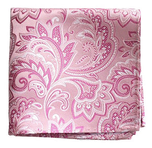 Organic Paisley Baby Pink Pocket Square featured image