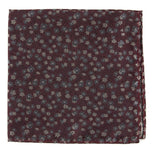 Free Fall Floral Burgundy Pocket Square