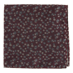 Free Fall Floral Burgundy Pocket Square featured image