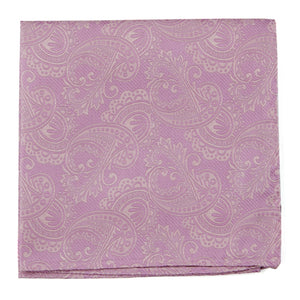 Twill Paisley Dusty Rose Pocket Square featured image