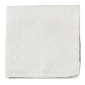 Suited Polka Dots Ivory Pocket Square featured image