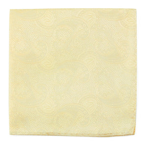 Twill Paisley Butter Pocket Square featured image