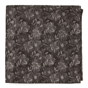 Ramble Floral Black Pocket Square featured image
