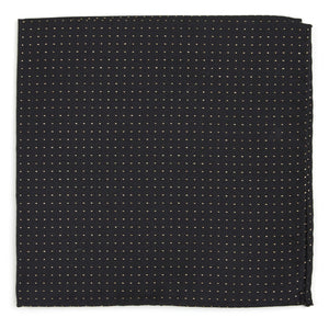 Flicker Classic Black Pocket Square