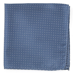 Mini Dots Slate Blue Pocket Square