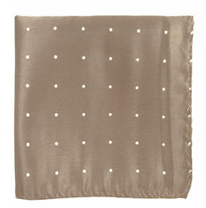 Satin Dot Champagne Pocket Square featured image
