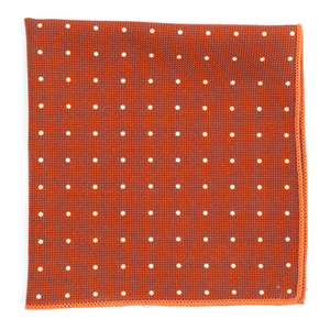 Primary Dot Burnt Orange Pocket Square featured image