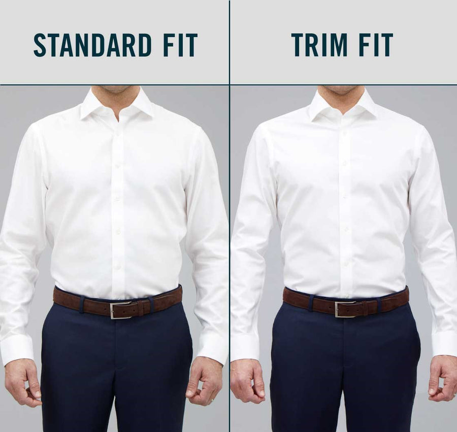 Micro Stripe Blue Non-iron Dress Shirt | Cotton Shirts | Tie Bar