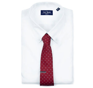Pinpoint Solid - Button-Down Collar White Non-Iron Dress Shirt