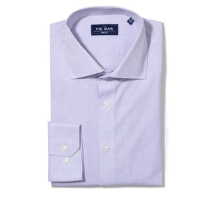 Summer Solid Lavender Non-Iron Dress Shirt