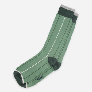 Vertical Stripe Jade Dress Socks featured image