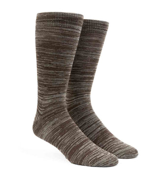 Marled Brown Dress Socks featured image