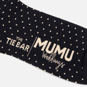 Mumu Weddings - Seaside Dot Black Socks alternated image 1